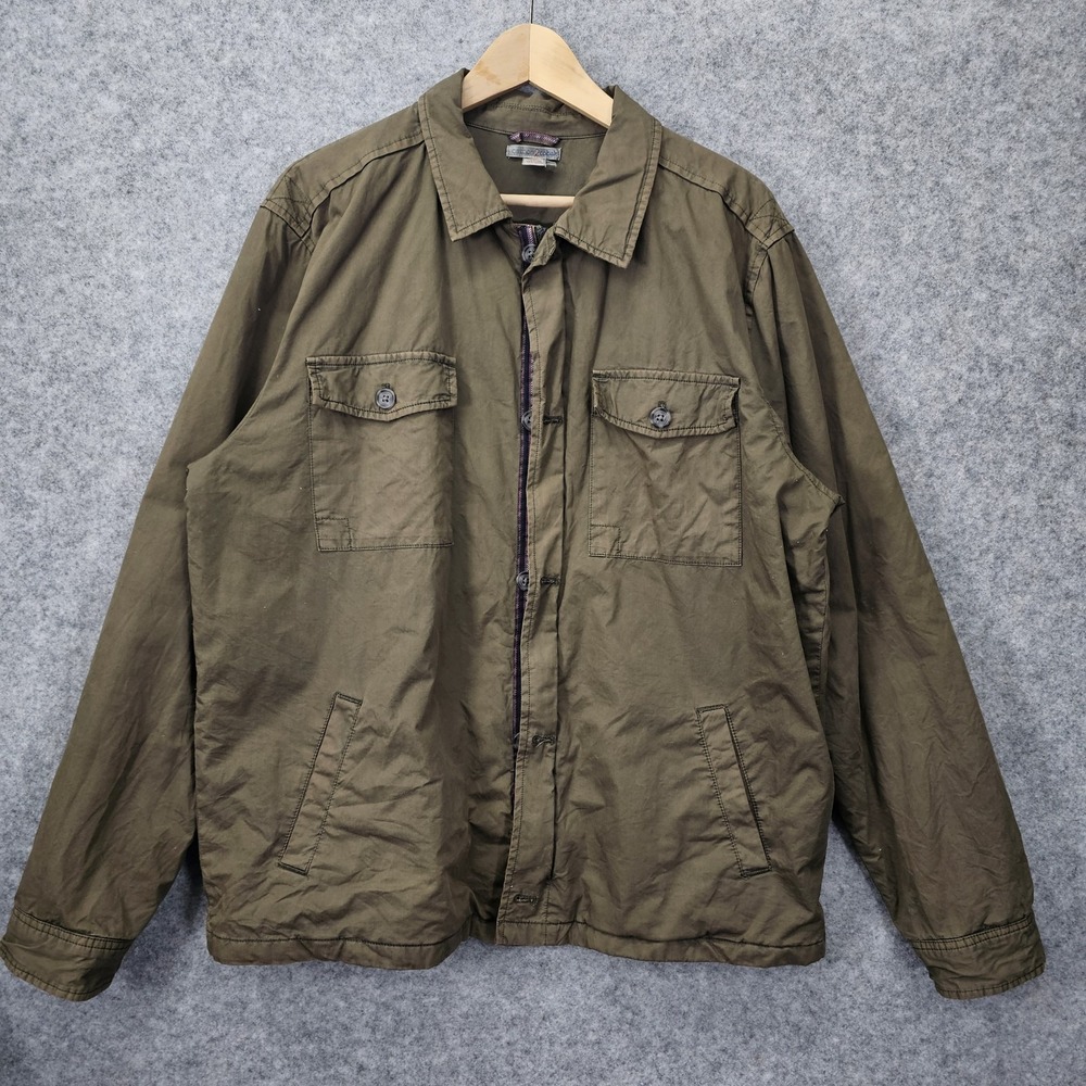 Carbon 2 Cobalt Jacket Mens Large Olive Button Zip Military‎ Work Field Outdoor